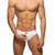 Addicted Swimwear Allover Zip Swim Brief White (ADF150-01)