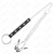 Kink Stainless Steel Penis Ring with Chain and Adjustable Nipple Clamps