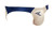AQUX Swimwear Big Logo Bikini Swimbrief Navy (SBK4503)