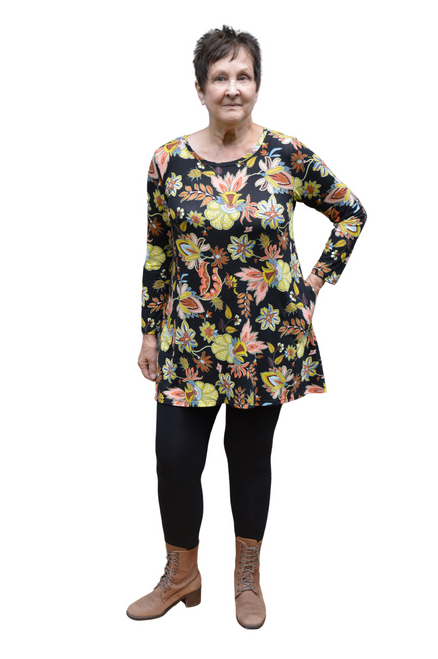 Alice Tunic - Black Print