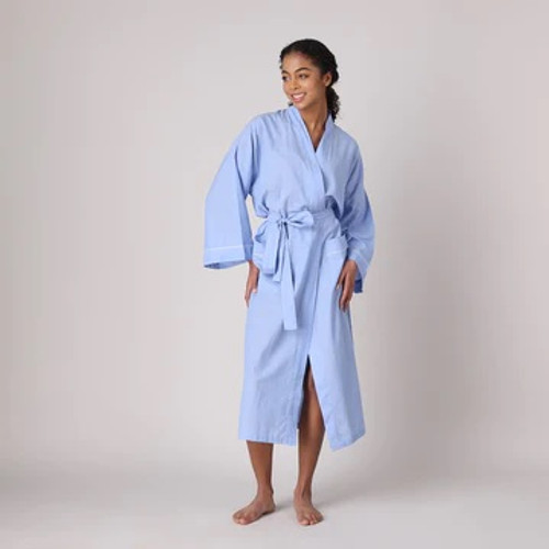 Cotton Robe - Blue