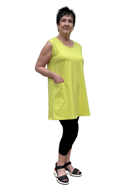 Sleeveless Tunic - Chartreuse