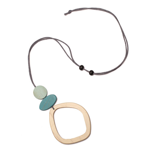 Open Hoop Pendant  Birch