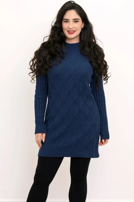 Dina Cotton Sweater , Vintage Indigo