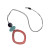 Open Hoop Pendant  Red