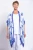 Prato Azul Cap Sleeve  O/S