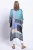 Patchwork Sky Cap Sleeve Kimono  O/S