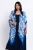 Blue Harmony Cap Sleeve Kimono O/S