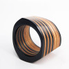 MABEL - Facet Bangel - 2'' wide - Black
