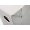 MENSCHMADE "Bird's Palace" ceramic bird house resembling a Tetra milk pack and bird house entrance hole