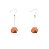 Mon Bijou - Drop Earrings - Copper Geometric Faceted Beads | The Design Gift Shop
