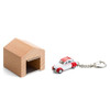 Citroen 2CV Dolly keyring with beech wood garage | The Design Gift Shop