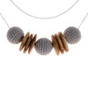 Mon Bijou - Necklace Elegance Nature - Grey | The Design Gift Shop