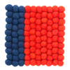 Square felt trivet in blue and red | The Design Gift Shop