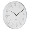 Karlsson wall clock Elegant numbers white steel rim - Ø 40 x 5.8 cm | The Design Gift Shop