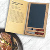 Steak Serving Set, slate board with steak knife and fork | the design gift shop