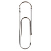 Minimalist design Bendo Luxe giant Paper Clip wall mounted coat hook in chrome | the design gift shop