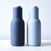 Audo Norm salt & pepper bottle grinder set in blue | The Design Gift Shop