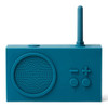 Front view of theLEXON Tykho 3 FM Radio & Bluetooth Speaker in Duck Blue