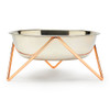 BENDO Dog Bowl WOOF | Copper Stand