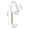 FROLIC white table light and bedside lamp