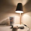 FROLIC white table lamp on sideboard
