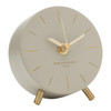 ONE SIX EIGHT LONDON silent grey concrete mantel clock ANGELO - Ø 11cm x 12cm x 4.5cm | the design gift shop