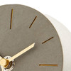 ONE SIX EIGHT LONDON silent grey concrete mantel clock ANGELO - Ø 11cm x 12cm x 4.5cm | the design gift shop