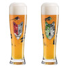 RITZENHOFF Freibier Duett Wheat Beer Glass Set Wolfster & Foxster | the design gift shop