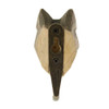 Rear view of the Grey Wolf Wall Hook showing the keyhole bracket.