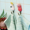 Two WILDLIFE GARDEN Wall Hooks (only the galah hook incl. in offer)