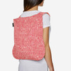 Notabag Hello World Rose/Red Shopping Bag & Backpack | the design gift shop