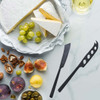 GABEL&TELLER Satin Black 2 Piece Cheese Knife Set | the design gift shop