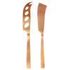 GABEL&TELLER Satin Copper 2 Piece Cheese Knife Set | the design gift shop