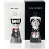 RITZENHOFF Salt & Pepper Shakers Mr. Salt & Mrs. Pepper in front of gift box packaging