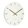 ONE SIX EIGHT LONDON Silent Wall Clock LUCA White 40cm