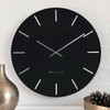 ONE SIX EIGHT LONDON silent wall clock LUCA black - Ø 40 x 3 cm | the design gift shop