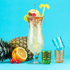 TRUE ZOO Tiki Trio shot glasses set of 3 with tropical island colours