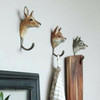 WILDLIFE GARDEN Wall Hooks with roe deer, red fox and grey wolf (only roe deer part of the offer)