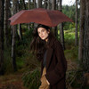 BLUNT foldable brown umbrella Metro Ltd Ed Espresso with woman in a forest | the design gift shop