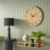 AMALFI Raye Wall Clock Natural - Ø 60 x 3.5 cm | the design gift shop