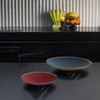 ALESSI Cohncave Centerpiece Fruit Bowl Red & Violet | the design gift shop