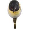 Front view of a hand-carved wooden Penguin wall hook, featuring its classic black and white plumage, an orange-tipped beak, and lifelike eyes.