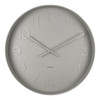 Karlsson Mr. Grey Numbers wall clock with warm grey dial and steel rim  - Ø 37.5 x 6 cm | The Design Gift Shop