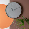 Karlsson Mr. Grey Numbers wall clock on wall | The Design Gift Shop