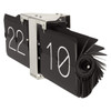 Karlsson flip clock without case in black and chrome | the design gift shop