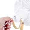 GINGKO BEYOND Portable/Detachable Desk Fan/Light Cream White with USB charging cable | the design gift shop