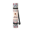 DOIY Barcelona yoga mat rolled up and secured with a black shoulder strap for easy carrying.
