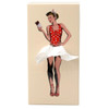 SPEXTRUM Tissue-Up Girl ‘Sweet’ tissue holder in beige with tissue forming a flowing skirt.