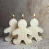 Soy Wax Candle Christmas Gift Set Gingerbread Men (3 pcs) | the design gift shop